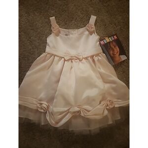 Baby Girl 24 Months Pink Dress Party, Event, Or Holiday Muneca NWT